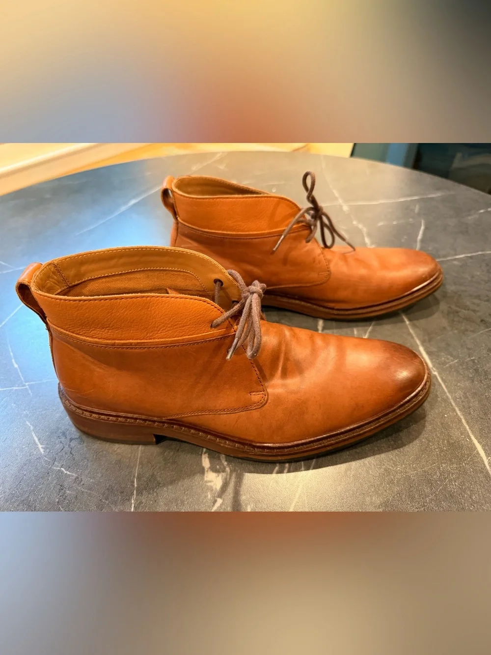 Cole Haan Classic Williams Welt Chukka Brown Leather British Tan Cognac